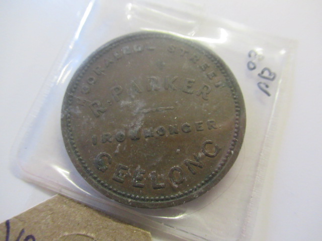 GEE LONG AUSTRALIAN PARKER COPPER TOKEN Image