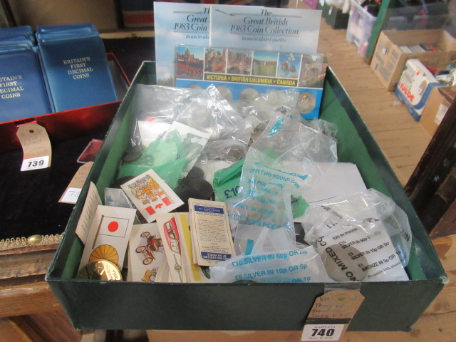 TRAY OF PROOF COIN SETS ETC Image