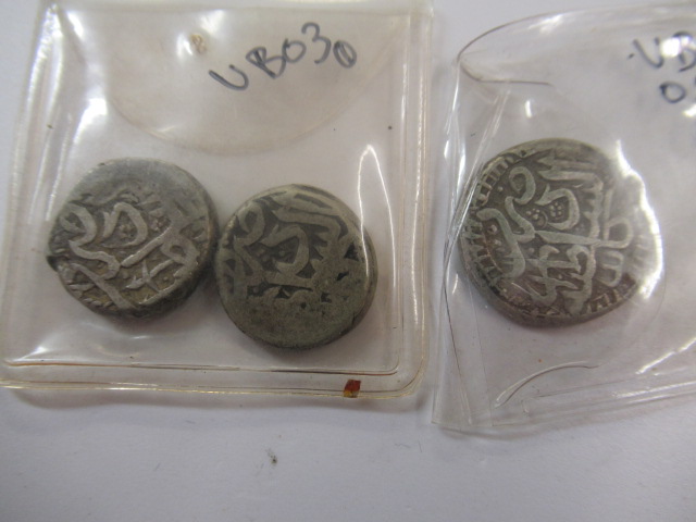 THREE ANCIENT SILVER MIDDLE EASTERN COINS Image