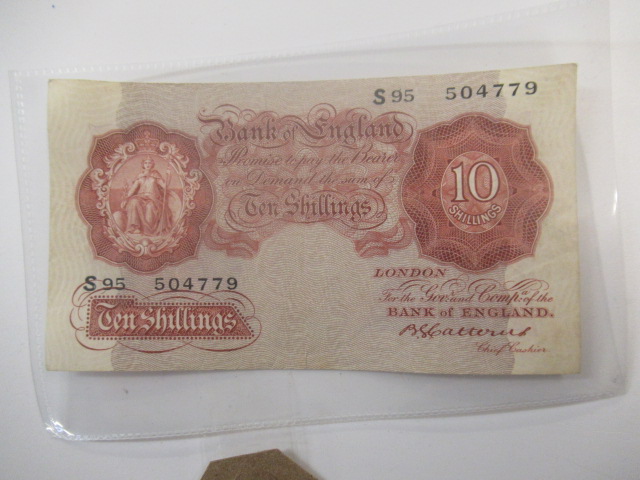 1930S RARE CATTERNS TEN SHILLING BANK NOTE Image
