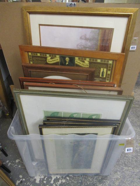 BOX OF PICTURES AND PRINTS Image