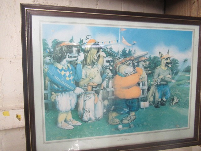 QUANTITY OF GOLFING PICTURES INCLUDING SIGNED LIMITED EDITION PRINT BY TAYLOR WEBB Image