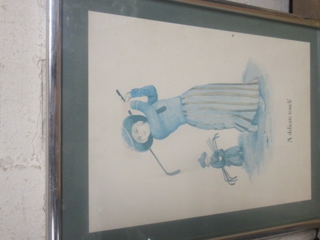 QUANTITY OF GOLFING PICTURES INCLUDING SIGNED LIMITED EDITION PRINT BY TAYLOR WEBB Image