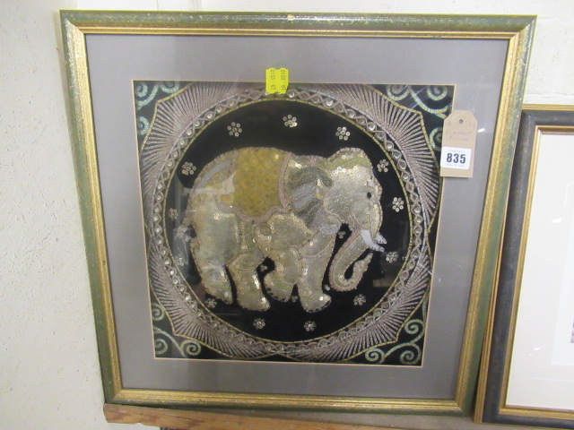 ELEPHANT TEXTILE PICTURE Image