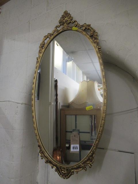 GILT FRAMED MIRROR Image
