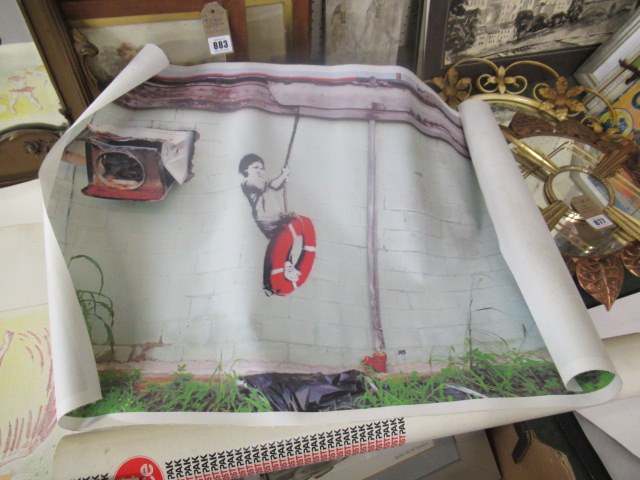 BANKSY PRINT ON VINYL Image