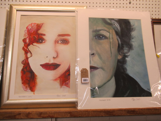 TWO SYLVIA TOO ACRYLICS Image