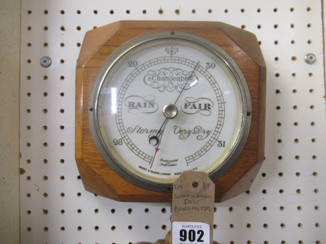 SHORT AND MASON OF LONDON ART DECO BAROMETER Image