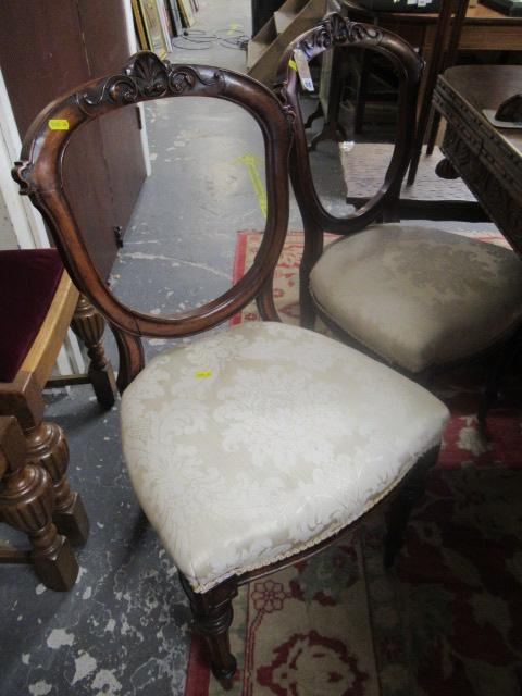 TWO BALLOON BACK CHAIRS Image