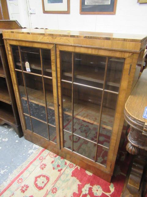 ART DECO WALNUT GLAZED BOOKCASE Image