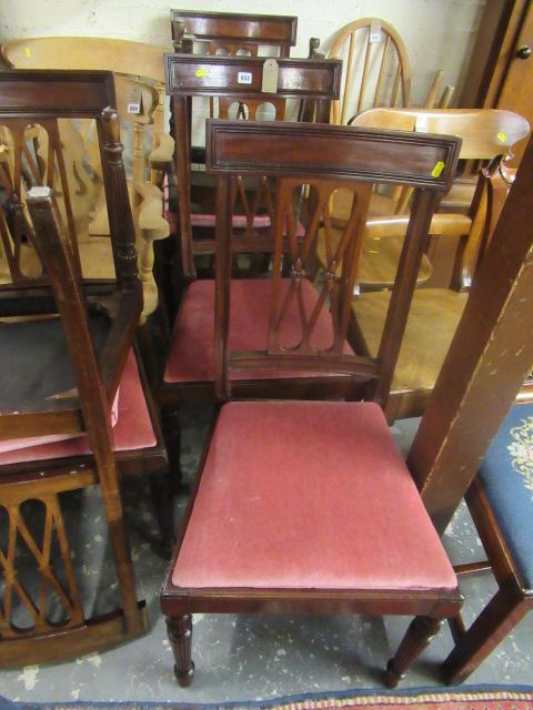 SIX MAHOGANY REGENCY STYLE DINING CHAIRS Image
