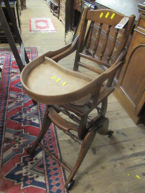 OAK HIGH CHAIR Image