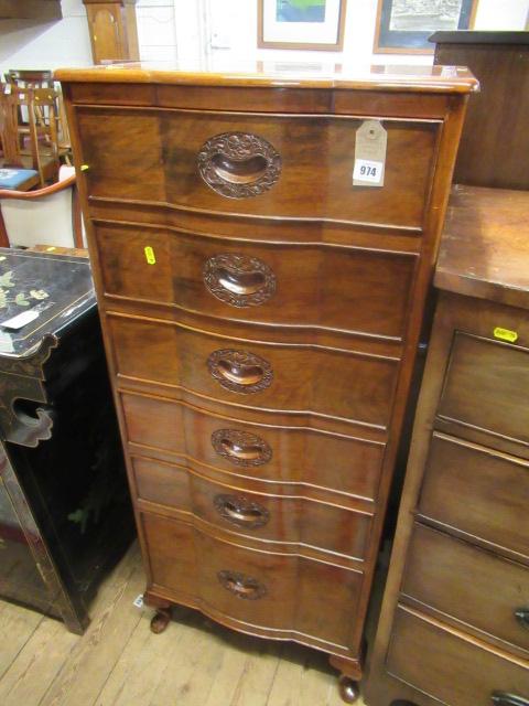 HARDWOOD CHEST OF DRAWERS Image