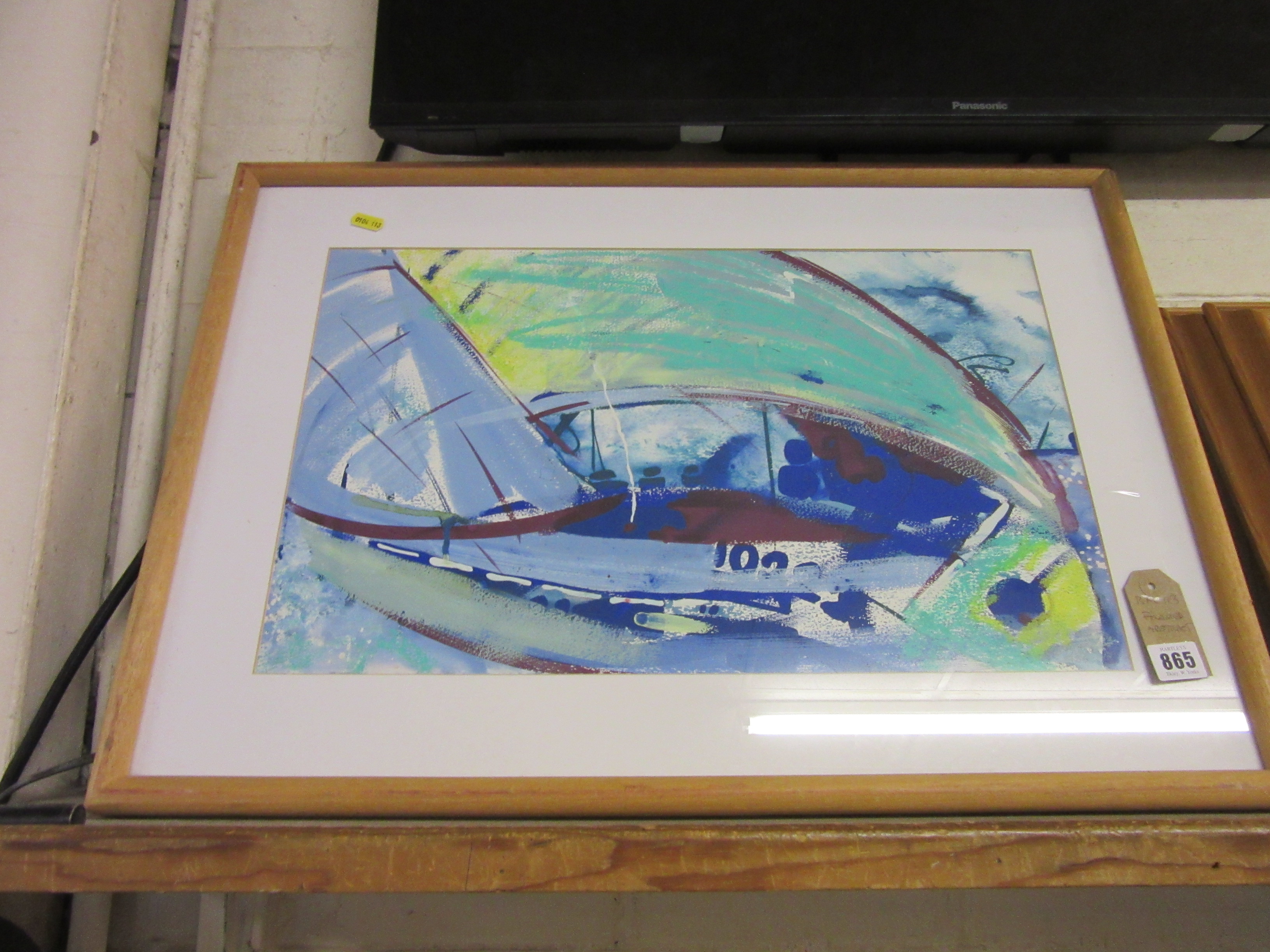 Framed abstract picture | Hartleys Auctioneers & Valuers