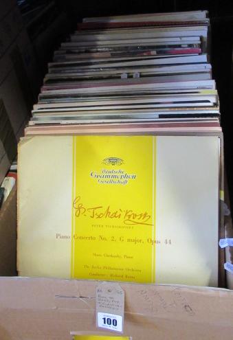 BOX OF JAZZ AND CLASSICAL RECORDS Image