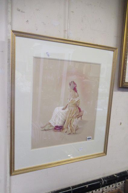 FRAMED PRINT OF A LADY Image