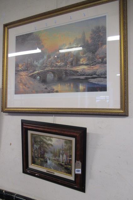 TWO THOMAS KINKADE PRINTS Image