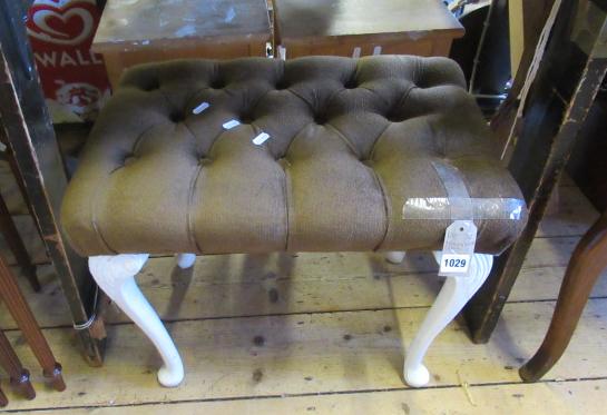 BROWN AND WHITE STOOL Image