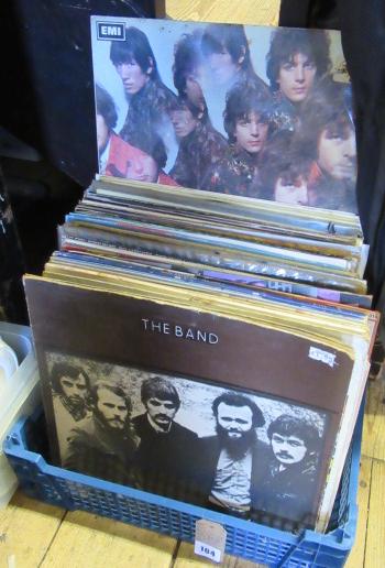 QUANTITY OF LP RECORDS INCLUDING THE BAND AND PINK FLOYD PIPERS AT THE GATES OF DAWN Image