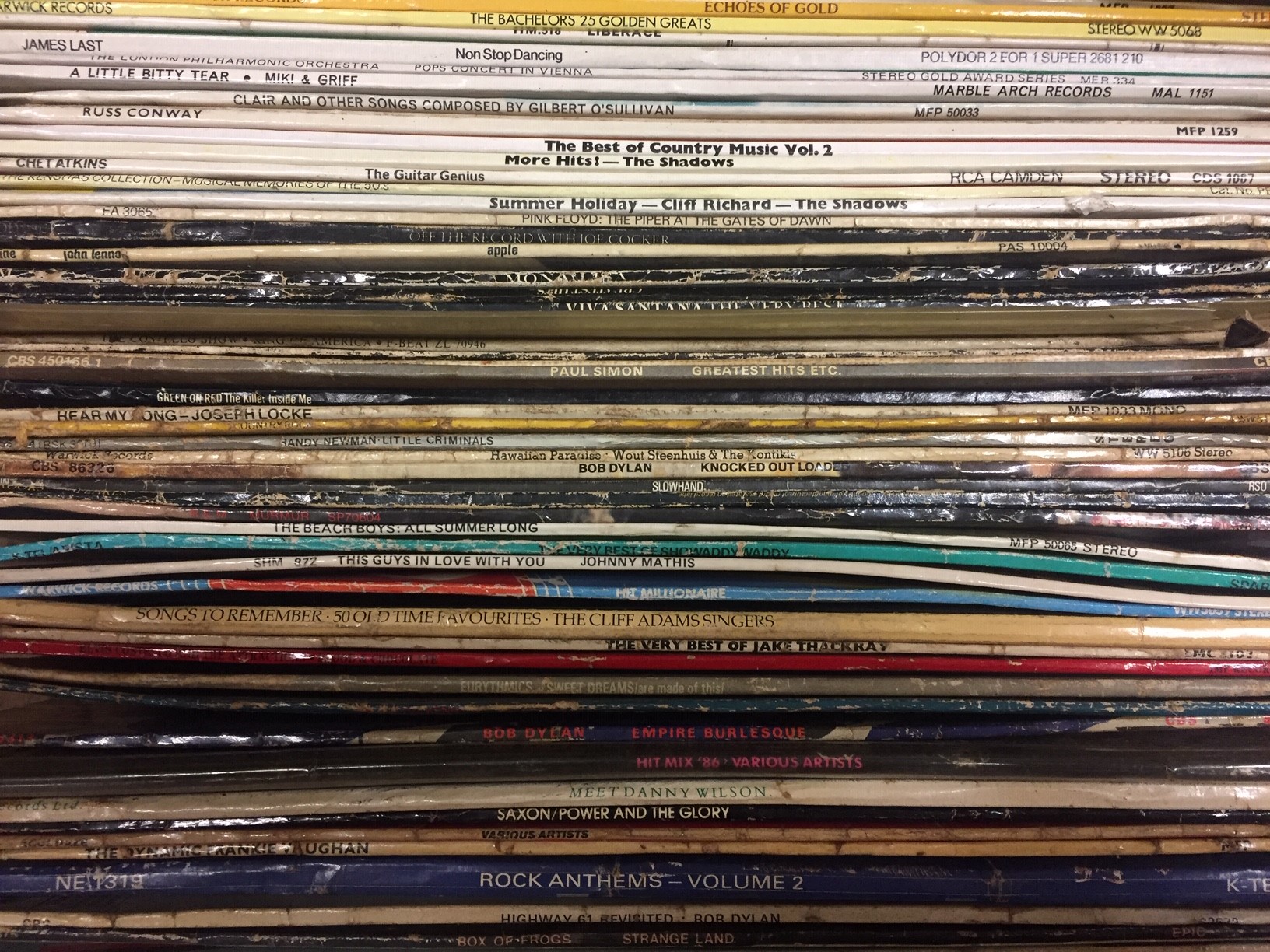 QUANTITY OF LP RECORDS INCLUDING THE BAND AND PINK FLOYD PIPERS AT THE GATES OF DAWN Image