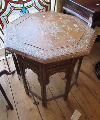 INLAID INDIAN STYLE TABLE Image