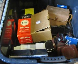 BOX OF CAMERA EQUIPMENT Image