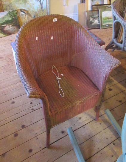 ORIGINAL PAINTED LLOYD LOOM CHAIR Image