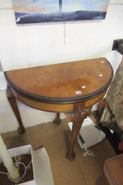 DEMI LUNE FOLD OVER CARD TABLE Image