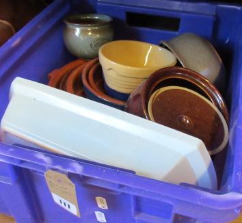 BOX OF POTTERY Image