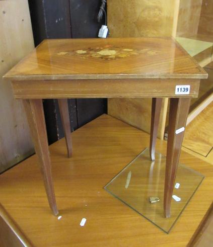 INLAID MUSICAL SEWING TABLE Image