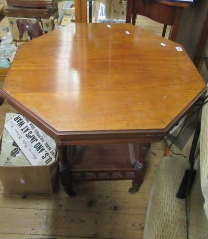 TWO TIER OCTAGONAL TABLE Image