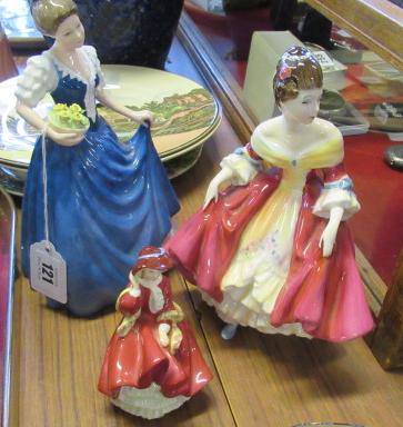 THREE ROYAL DOULTON FIGURES Image