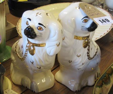 PAIR OF STAFFORDSHIRE DOGS Image