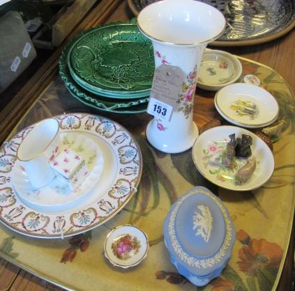 TRAY OF WEDGWOOD  AYNSLEY  ROYAL WORCESTER AND OTHER CHINA Image
