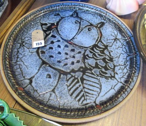 ALLER POTTERY OWL CHARGER Image