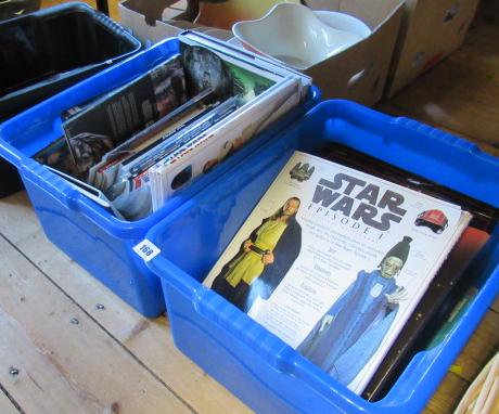 THREE BOXES OF STAR WARS AND OTHER MAGAZINES Image