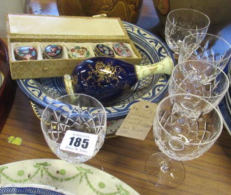 ISLAMIC BOWL  COALPORT VASE AND PILL BOXES Image