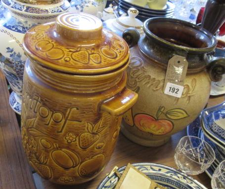 TWO LARGE RUMTOPF POTS Image