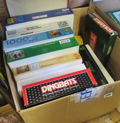 TWO BOXES OF GAMES AND PUZZLES Image