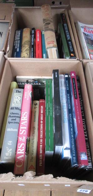 TWO BOXES OF CAR BOOKS INCLUDING GRAND PRIX Image