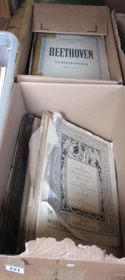 TWO BOXES OF PIANO SHEET MUSIC Image
