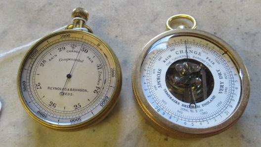 TWO POCKET SIZED BAROMETERS Image