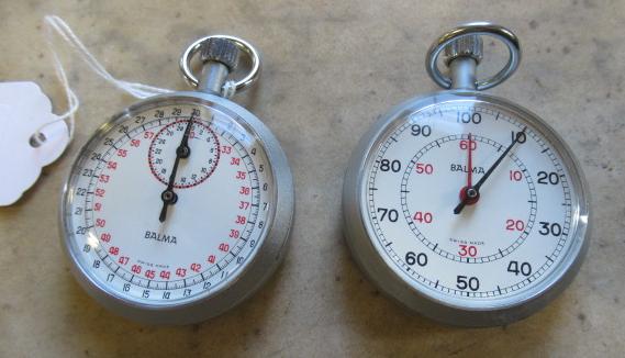 TWO BALMA STOPWATCHES Image