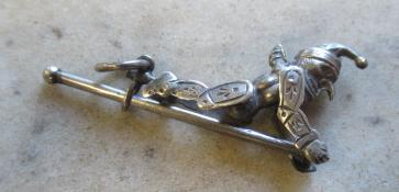 SILVER ARTICULATED MR PUNCH CHARM Image