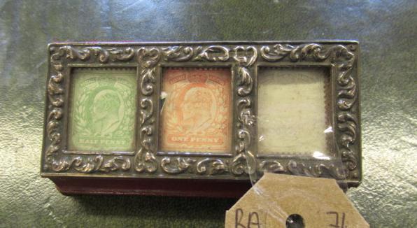 SILVER EMBOSSED EDWARDIAN STAMP BOX Image