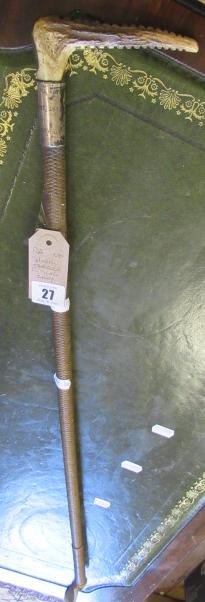 RIDING CROP WITH SILVER FERRULE  Image