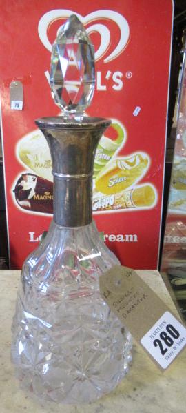 SILVER MOUNTED DECANTER Image