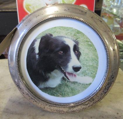 CIRCULAR SILVER PHOTO FRAME Image