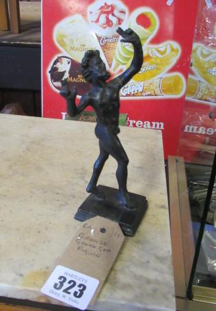 BRONZE GREEK GOD FIGURE Image