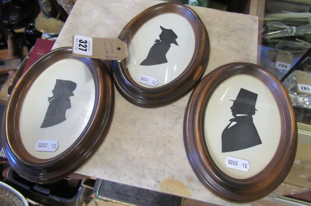 THREE XIXTH CENTURY SILHOUETTES Image